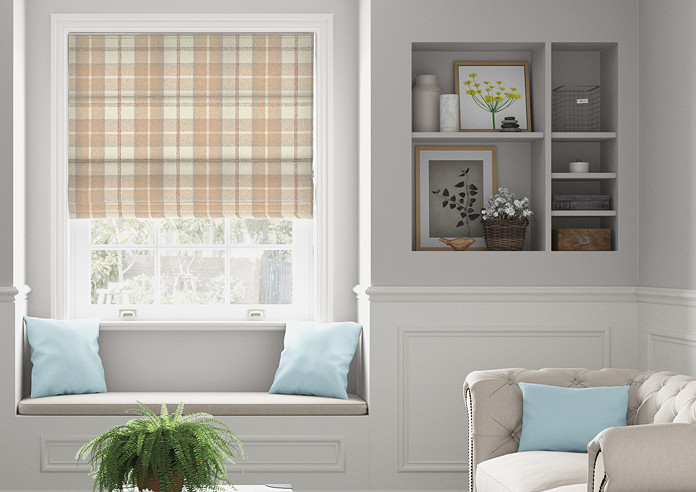 Highland, Natural - Twist&Fit Roman Blind - Image 3